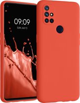 kwmobile telefoonhoesje voor OnePlus Nord N10 5G - Hoesje voor smartphone - Back cover in mandarijn oranje