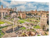 Ruïnes van het Forum Romanum in het oude Rome - Foto op Canvas - 150 x 100 cm