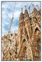 Gaudí's basiliek van de Sagrada Familia in Barcelona - Foto op Akoestisch paneel - 80 x 120 cm