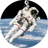 Bruce McCandless first spacewalk (ruimtevaart) - Foto op Behangcirkel - ⌀ 40 cm