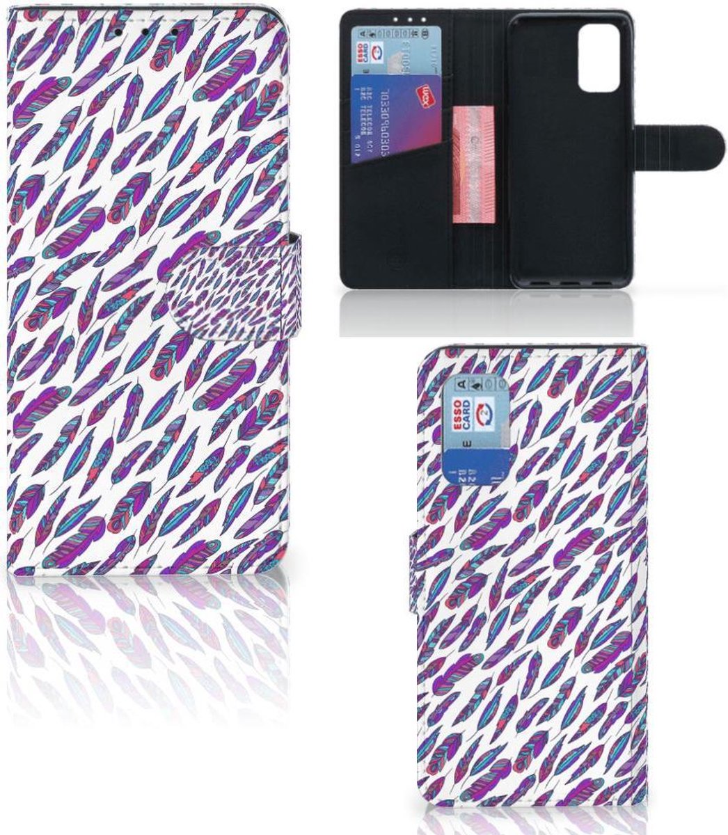Samsung Galaxy A32 4G Telefoon Hoesje Feathers Color