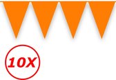 Oranje Slingers Vlaggenlijn Oranje Feest Artikelen Koningsdag EK WK Oranje Versiering Oranje Vlaggetjes 100 Meter