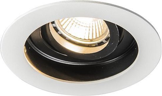 QAZQA rondoo - Moderne Dimbare LED Smart Inbouwspot incl. wifi met Dimmer - 2 lichts - Ø 104 mm - Wit - Woonkamer | Slaapkamer | Keuken