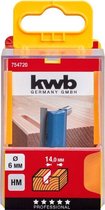 KWB - Profielfrees schacht 8mm - HM - Vingerfrees - 14mm