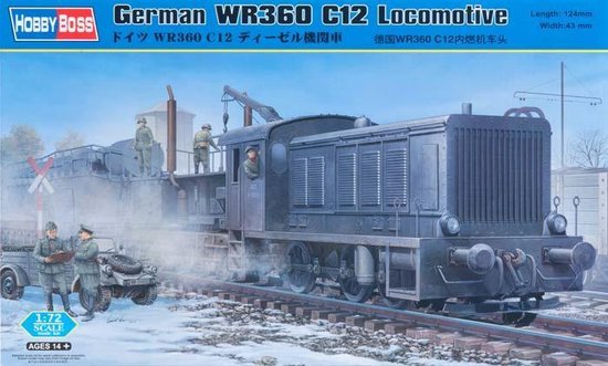 Foto: Hobbyboss modelbouwpakket militaire voertuigen 82913 wr360 c12 locomotive plastic 1 72 