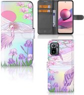Wallet Bookcase Xiaomi Redmi Note 10S | 10 4G | Poco M5s Telefoonhoesje Vogel