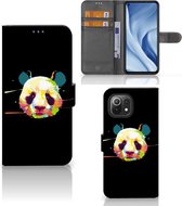 Telefoontas Xiaomi Mi 11 Lite | Xiaomi 11 Lite NE Hoesje ontwerpen Panda Color Sinterklaas Cadeautje