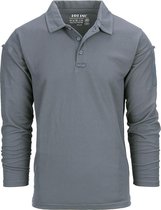 101 INC - Tactical polo Quick Dry long sleeve (kleur: Wolf Grey / maat: S)
