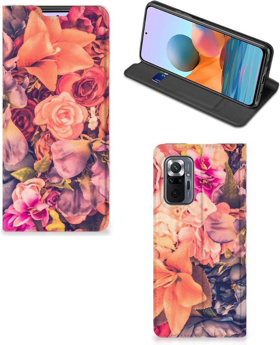 Xiaomi Redmi Note 10 Pro Smart Cover Bosje Bloemen