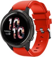 Strap-it Smartwatch bandje siliconen - geschikt voor Garmin Venu 2 / Garmin Vivoactive 4 - rood