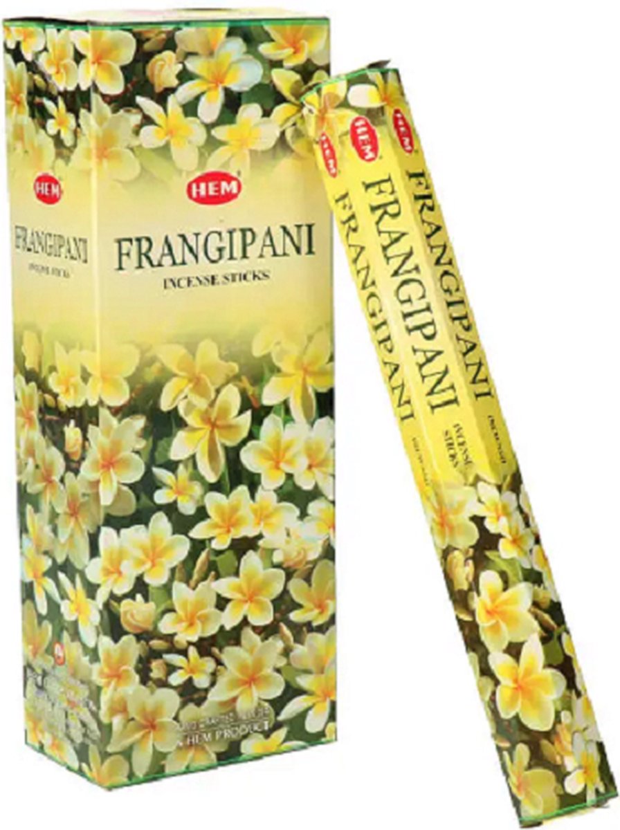 HEM Wierook - Frangipani - Slof (6 pakjes/120 stokjes)