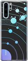 Huawei P30 Pro hoesje - Universe space - Siliconen - Soft Case Telefoonhoesje - Print - Transparant