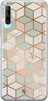 Huawei P Smart Pro hoesje - Pastel Kubus - Siliconen - Soft Case Telefoonhoesje - Print - Multi