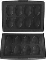 Fritel 142364 Madeleines Bakplaten Zwart/Aluminium