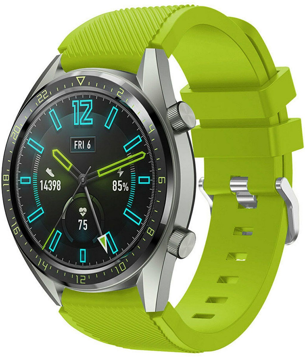 geschikt voor Huawei Watch GT silicone band - lichtgroen - 42mm