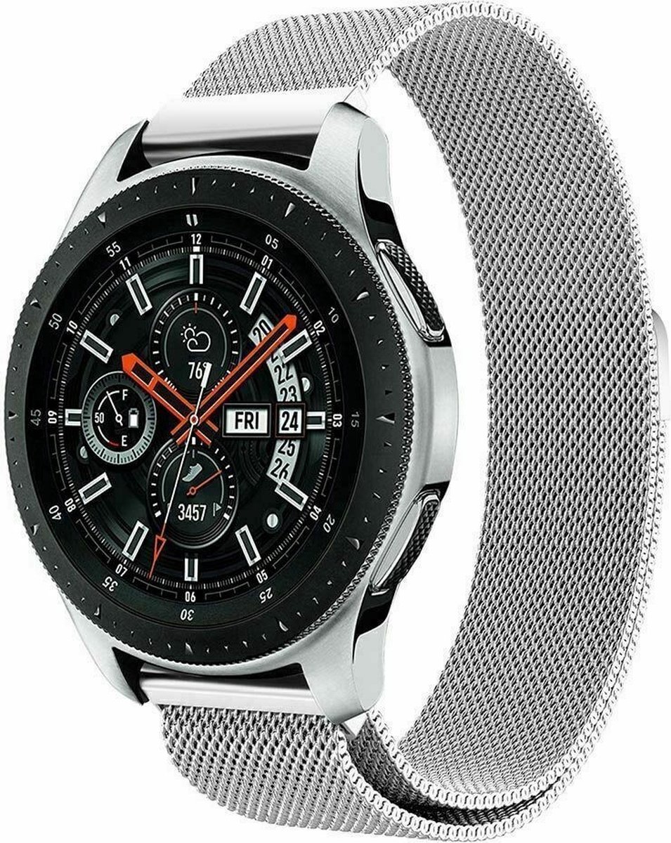 Geschikt voor Samsung Galaxy Watch Milanese band - zilver - 41mm / 42mm