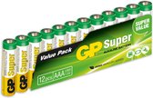 AAA batterij (potlood) GP Batteries Super 8+4 Alkaline 1.5 V 12 stuks