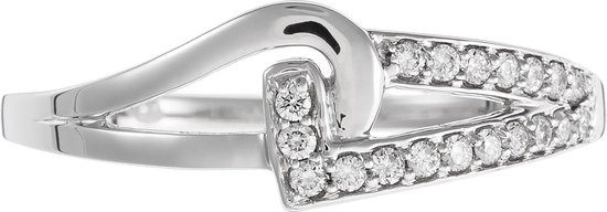Orphelia RD-3222/52 - Bague - 18 carats Or blanc / diamant 0.17 ct