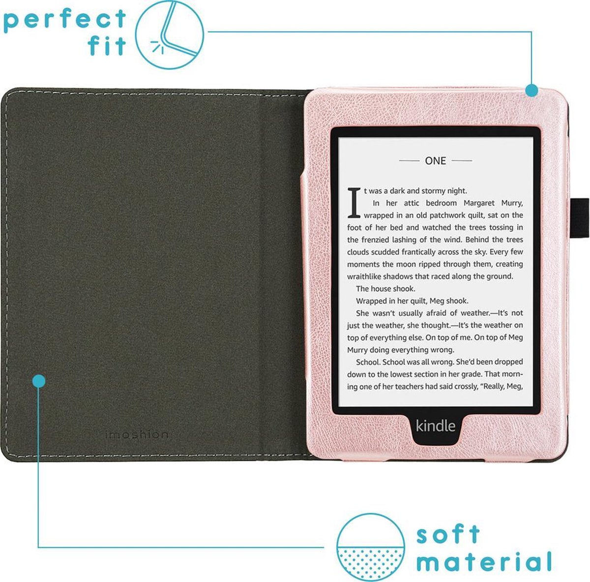 iMoshion Vegan Leather Book Type pour  Kindle Paperwhite 4