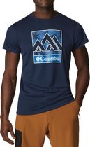 Columbia Zero Rules S S Graphic Shirt 1533291464, Mannen, Marineblauw, t-shirty, maat: XXL EU