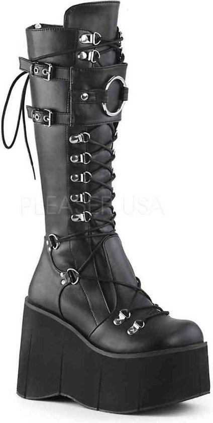 Bottes femmes Plateforme Demonia -35 Chaussures- KERA-200 US 5 Zwart