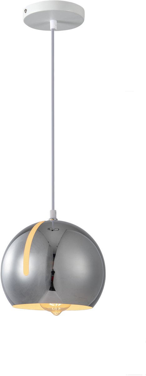 Hanglamp Modern Chrome Rond Metaal - Scaldare Balbano