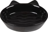 Kattenvoerbak Gizmo Zwart - Zwart - 13.5 x 12 x 3.5 cm