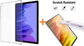Samsung Galaxy Tab A7 10.4 Hoes siliconen Shockproof - (2020/2022) - Schokbestendig Transparant cover + Screenprotector 1x