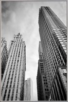 JUNIQE - Poster met kunststof lijst Barclay Street -13x18 /Grijs & Wit