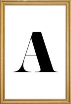 JUNIQE - Poster met houten lijst A -30x45 /Wit & Zwart