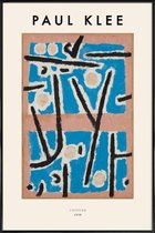 JUNIQE - Poster in kunststof lijst Klee - Untitled -13x18 /Blauw &