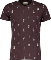 Hensen T-shirt - Slim Fit - Bruin - XXL