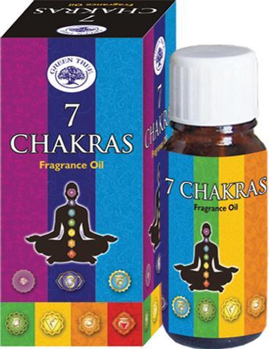 Goedkoopste Green Tree Geurolie 7 chakras 10 ml