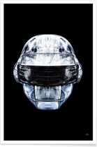 JUNIQE - Poster Daft Chrome -40x60 /Grijs & Wit