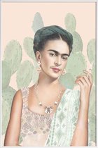 JUNIQE - Poster met kunststof lijst Couture Mexicaine -13x18 /Groen &