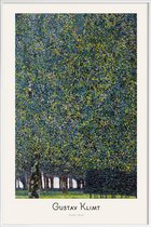 JUNIQE - Poster in kunststof lijst Klimt - Park -60x90 /Groen