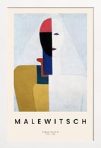 JUNIQE - Poster in houten lijst Malewitsch - Female Torso II -60x90