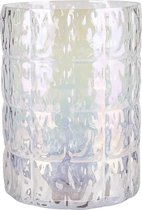 TheeLichthouder Glas - Waxinelichthouder - Irise Transparant - ø15cm
