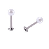 Helixpiercing tragus piercing parel 4mm 1.2mm 6mm chirurgisch staal