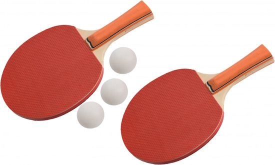 5 pcs Set de Ping Pong 2 Raquettes Tennis de Table 3 Balles CADEAU LOISIR 