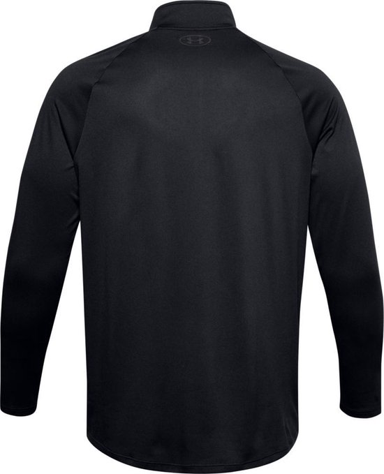 Under Armour UA Tech 2.0 1/2 Zip-BLK Heren Sporttrui - Zwart - Charcoal