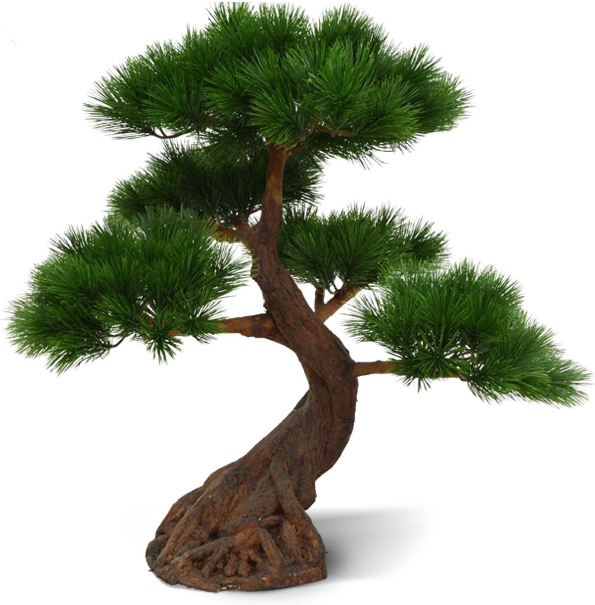 Pinus Bonsai x5 deluxe kunstplant op voet 80cm - UV bestendig