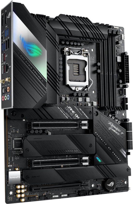 ASUS ROG STRIX Z590-F GAMING WIFI ① Asus ROG STRIX Z590-F GAMING WIFI Moederbord Socket Intel 1200