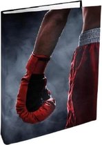 Verhaak Ringband Boxer 23-Rings A4 Karton/Staal Rood/Zwart