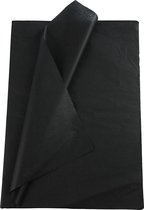 Tissuepapier Zwart 50x70cm. 14 gr - 25 vel