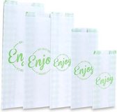 Snackzakje 90x145x180mm Wit - 2.000 st