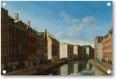 Gezicht op de Gouden Bocht in de Herengracht - Tuinposter 90x60 - Wanddecoratie - Gerrit Berckheyde - Meesterwerken