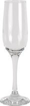 Clayre & Eef Champagneglas Ø 5*23 cm / 200 ml Transparant Glas Wijnglas Champagne Glas Prosecco Glas