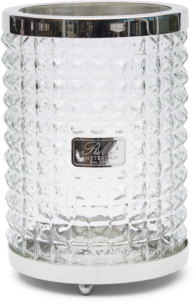 Riviera Maison Taylor Hurricane - Aluminium, Glas - Transparant - 20.0x20.0x30.0 cm