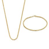 Isabel Bernard Cadeau d'Isabel Dames ArmbandGiftsetKetting Goud - Goudkleurig